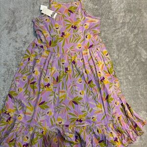 Tea Floral Purple Kids Dress nwt 10